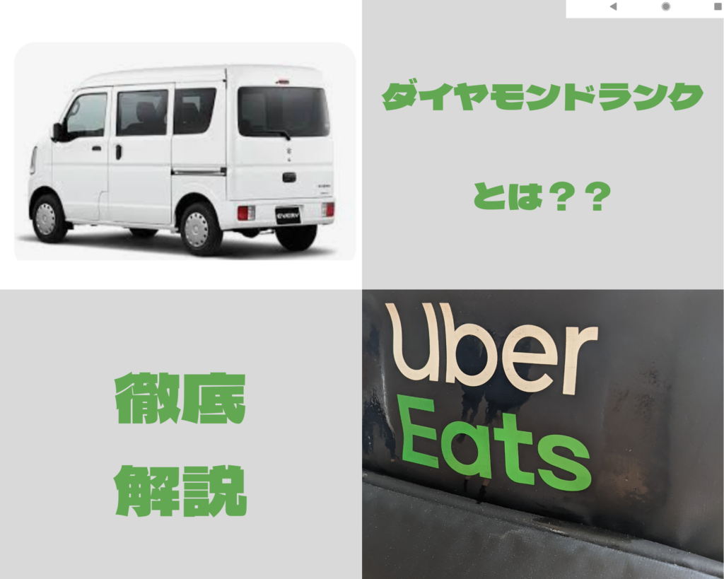 Uber Eatsのダイヤモンドランクになるには|条件と特典を実際になった私が解説